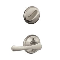 Schlage Latitude Lever with Collins Trim Bed and Bath Lock