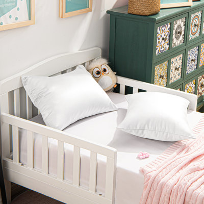 Toddler Pillowcases, Zippered Silk Satin 13x18 Pillowcases - NTBAY