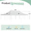Tente de réception polaire 20 'x 40', auvent extérieur en PVC robuste-124818132