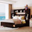 Wooden Bed With All-in-One Cabinet and Shelf-1558421059-1551946372