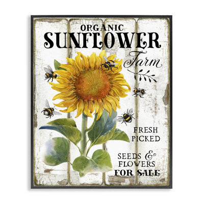 Organic Sunflower Farm Giclee Art by Creatif Belle