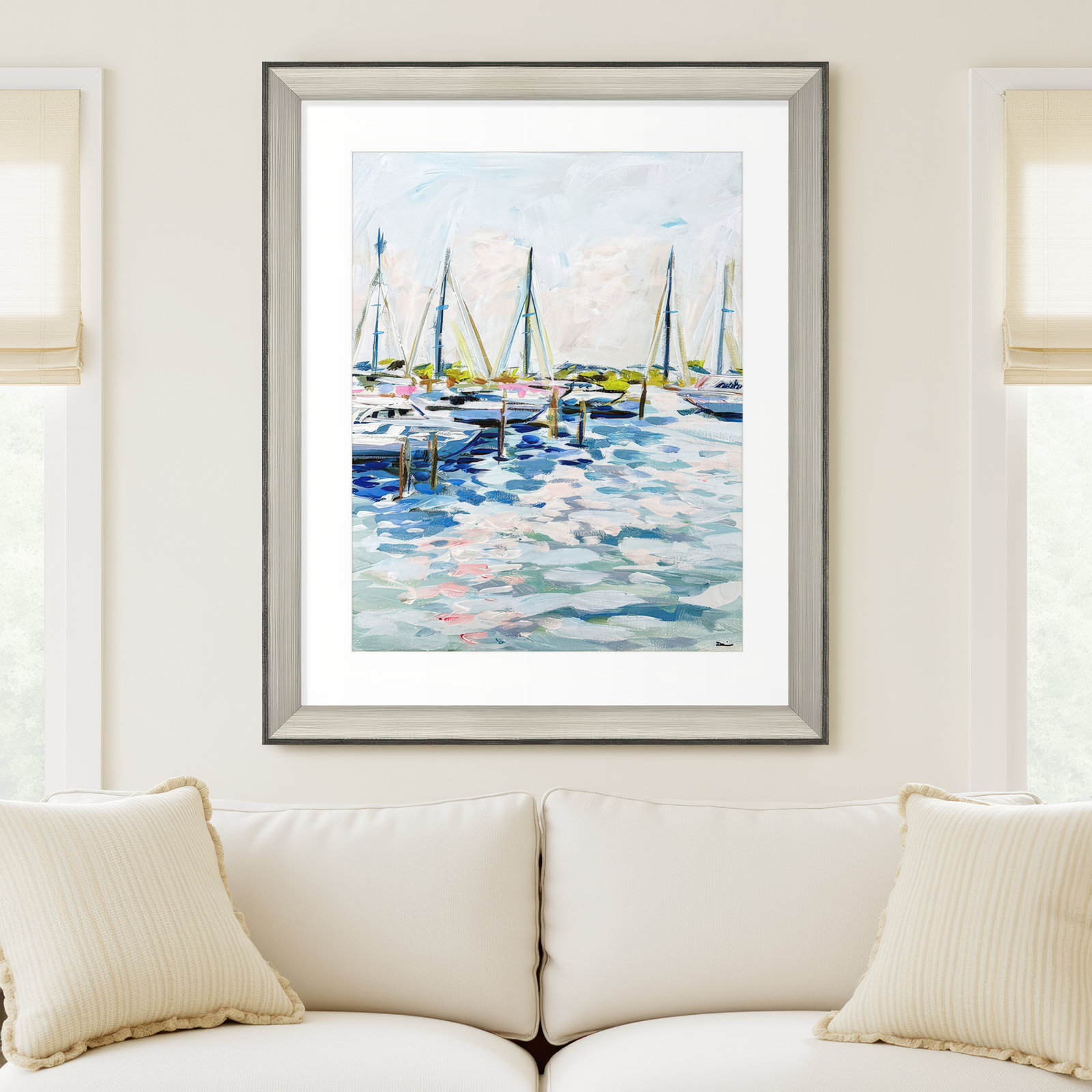 Marina at Dusk Framed Art