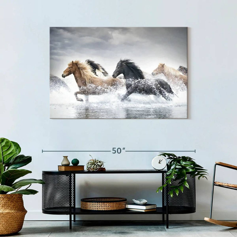 Brampt Horse Run III, 30" H x 45" W