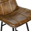 Upholstered Counter Stool with Metal Frame-1576490707