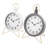 Quartz movement / Crystal Clock in White