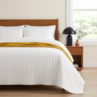 Brooklyn Loom Oversized Cotton Percale Quilt Set