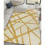Tapis beige et doré de haute qualité noué à la main-99420394
