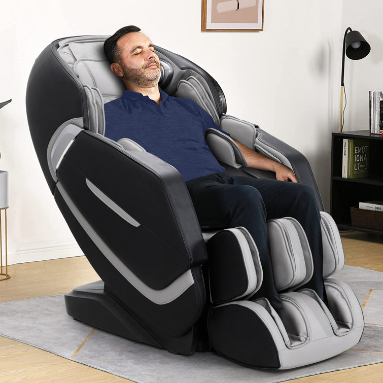 Inbox Zero Upholstered Heated Massage Chair & Reviews