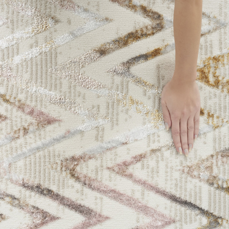 Cadmoin Chevron Area Rug, Rectangle 119 x 180cm