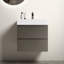 Meuble-lavabo mural 24 po avec lavabo, grand meuble-lavabo flottant mural pour salle de bain moderne, lavabo une pièce sans drain ni robinet, pré-assemblé-1472902065-1472902064