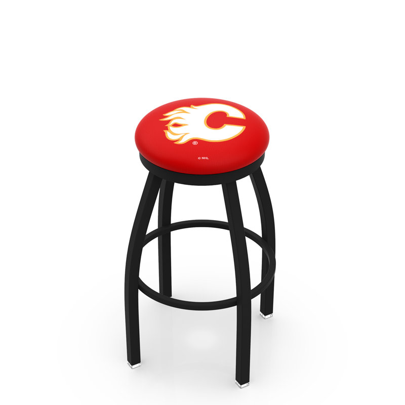 Tabouret pivotant très haut NHL, Calgary Flames, Noir, Très grand (siège d'une hauteur de 36 po)