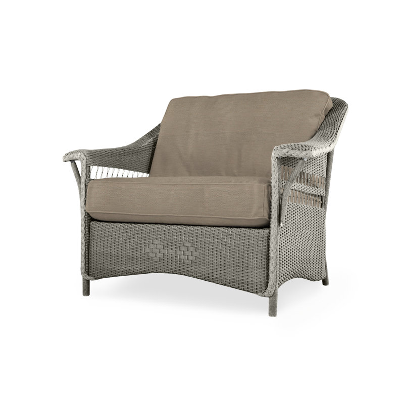 Nantucket Outdoor Lounge Chair, Luna Mist, Pewter