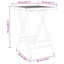 Alphe 2 - Person Bamboo Solid Wood Patio Dining Set Square Table-1051662609