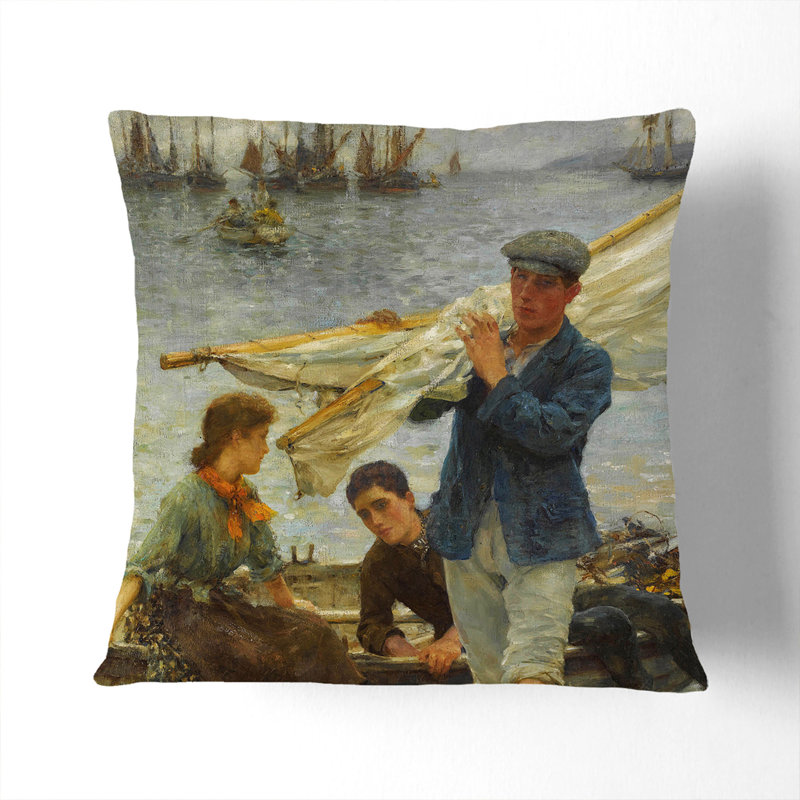 Square Cushion, 55cm H x 55cm W x 20cm D, Black
