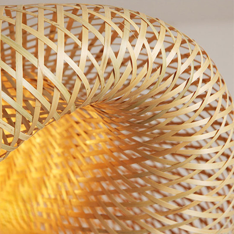 Luminaire suspendu naturel à 1 lumière Assuntina