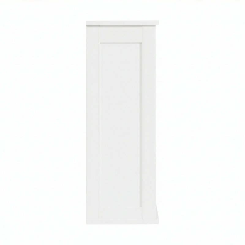 Through Lines Wall Mounted Bathroom Wall Cabinet, White