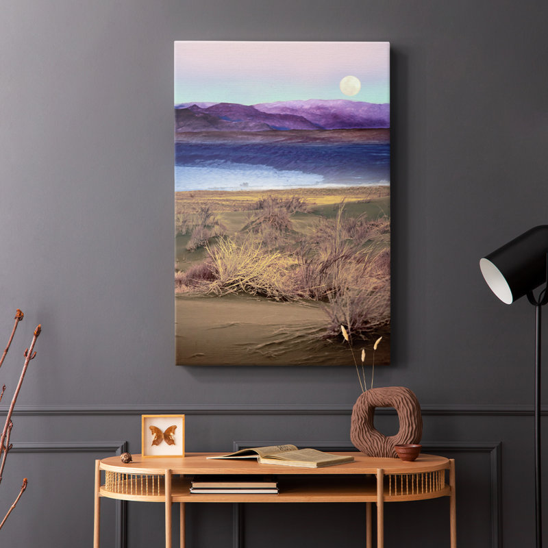Lever de la lune, Namibie - Cavas enveloppés de galerie, H 18 po x l 12 po