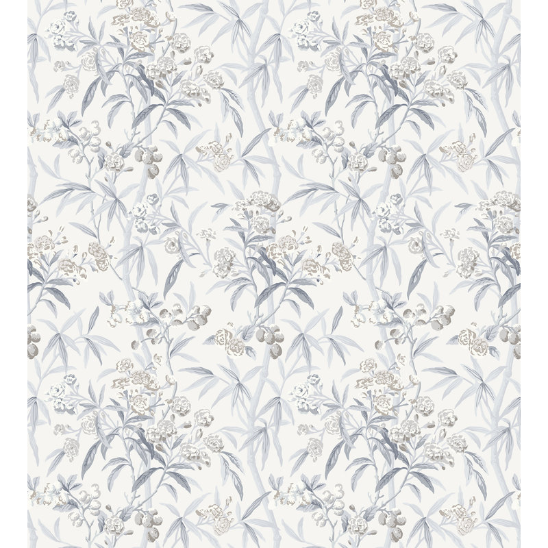 Arcadia Wallpaper Roll, Silver Mist