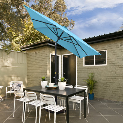 Dmarrion 120 " W Rectangular Collapsible Market Umbrella with Crank Lift
