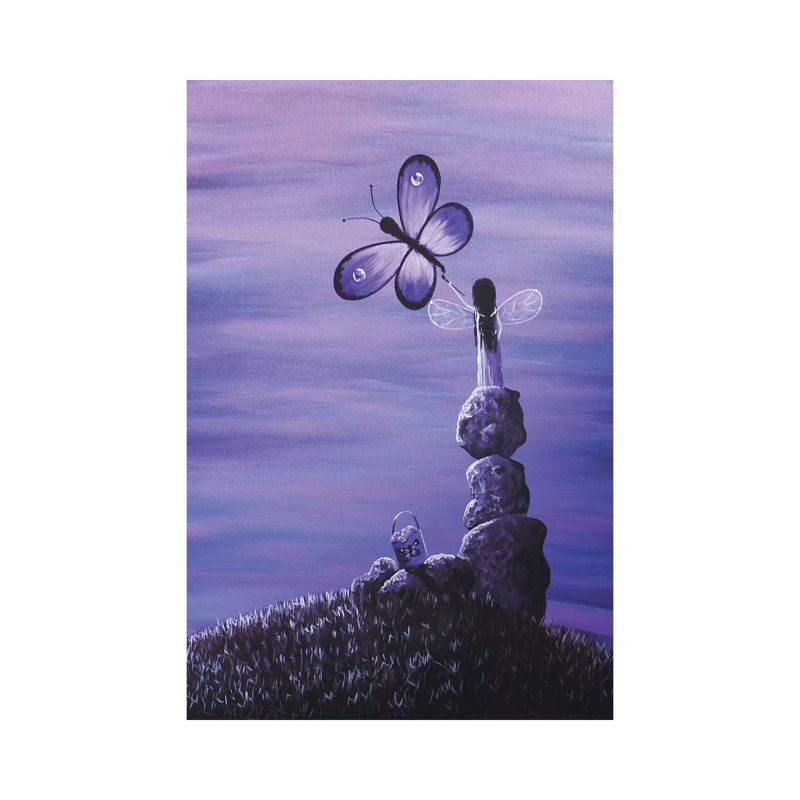 Amethyst Fairy - Print on Canvas, Wrapped Canvas, 30.48 cm H x 45.72 cm W