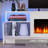 Alazik 70 Inch Fireplace Tv Stand With White Fireplace-1999254355