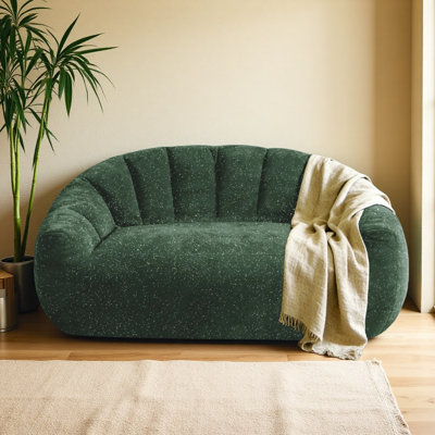 Bear Paw Sofa,Comfy Beanbag Chair with Spacious Design Oversized Bean Bag Sofa with Armrest with Filler for Living Room Bedroom.Shiny Thread Faux Fur Plush.