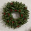 Faux Lighted Pine Plastic 30'' Wreath