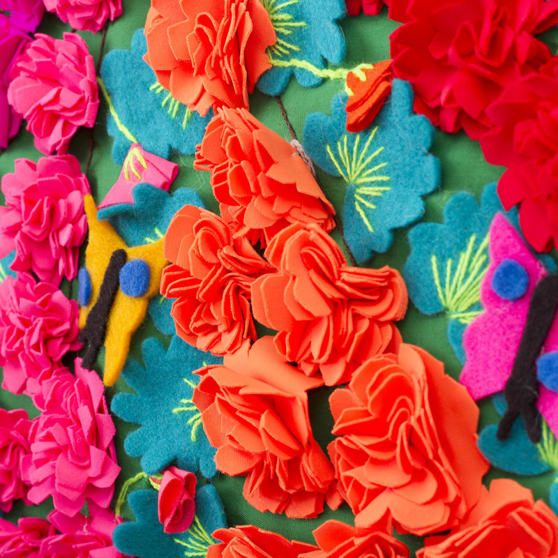 Décoration murale faite à la main Ancash Fields of Roses