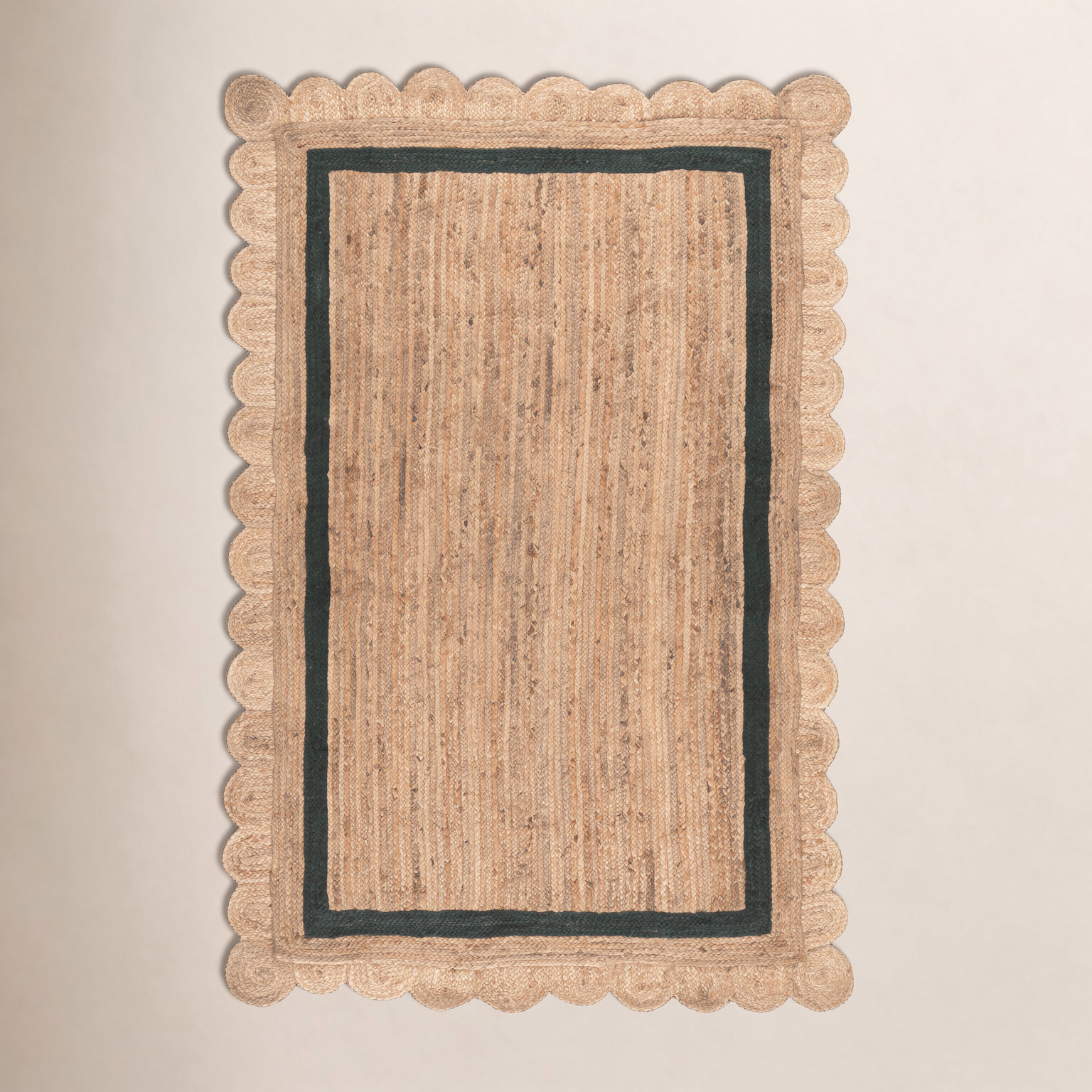 Inaki Hand-Woven Geometric Jute Rug, Rectangle 6' x 9'