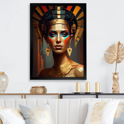 Portrait de la déesse égyptienne IV - reproduction sur toile