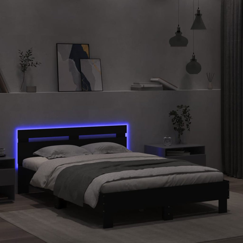 Bruschi Bed, Black, 120 x 200cm