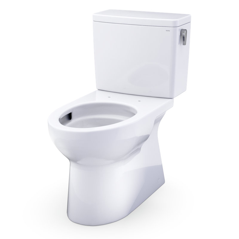 TOTO Glaston 1G Two-Piece Elongated 1.0 GPF Universal Height Toilet with Right-Hand Trip Lever and CEFIONTECT, Cotton White - CST472CUFRG#01