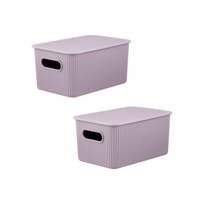 Ribbed Plastic Basket