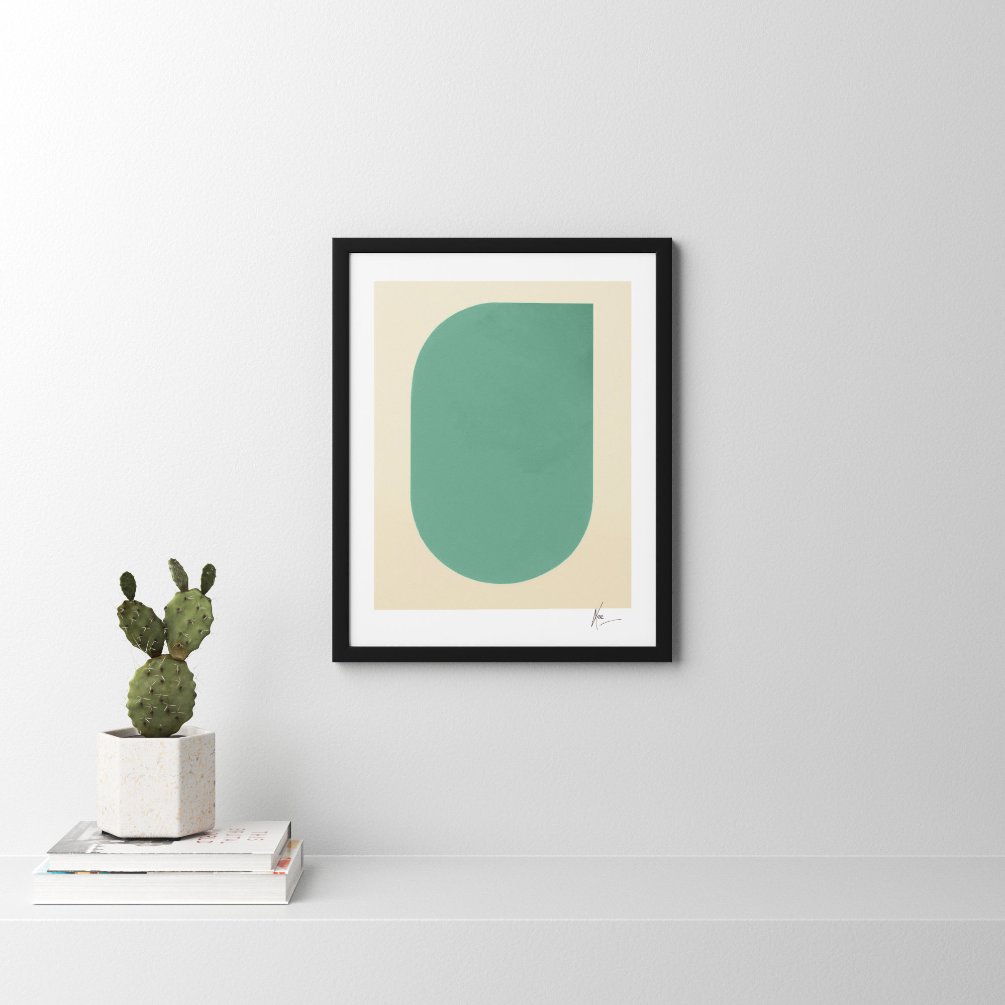 Keyhole 5 by Lee Lessem, Black Framed, 25" H x 20" W x 1.25" D