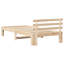 Bed Frame with Headboard Solid Pine Wood-2092905505-2092905528