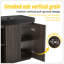 Meuble-lavabo autoportant en chêne fumé GALAN60F-129463458