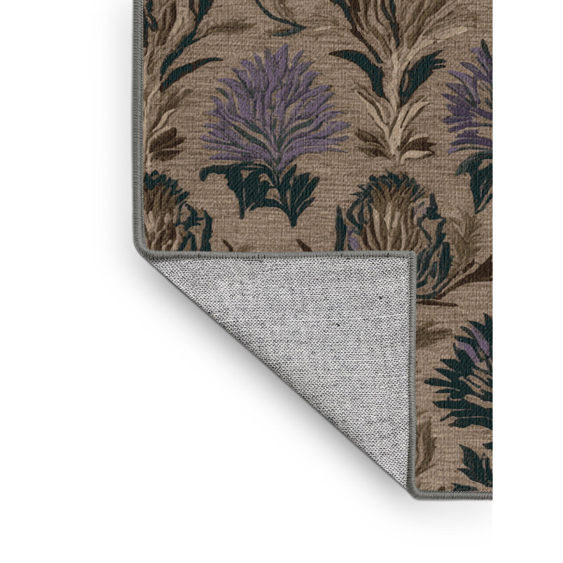  Tapis lavable avec légumes topinambours, Carré 5 pi