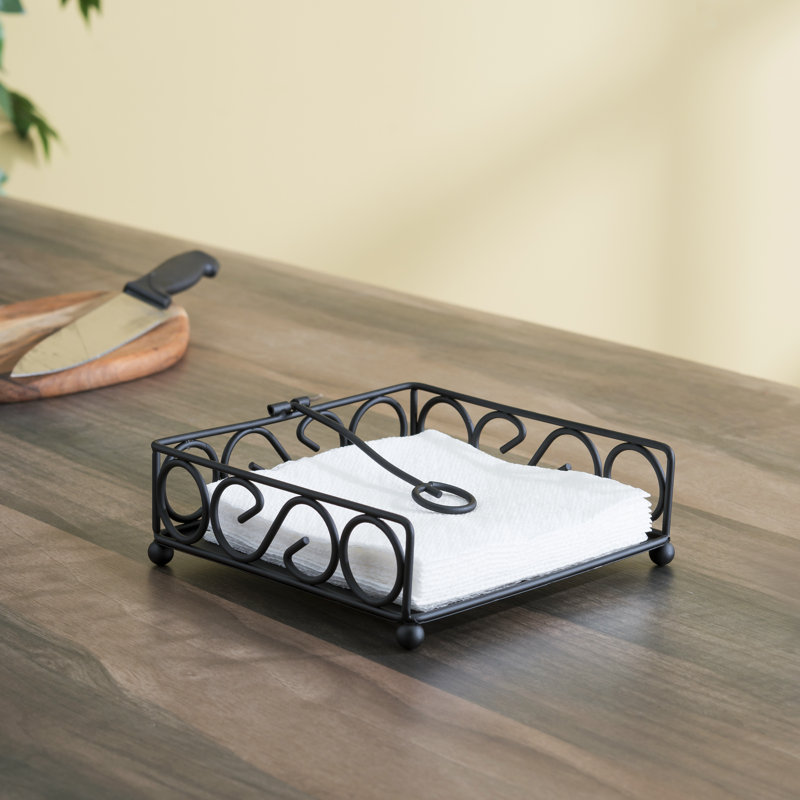 Porte-serviettes plat Scroll