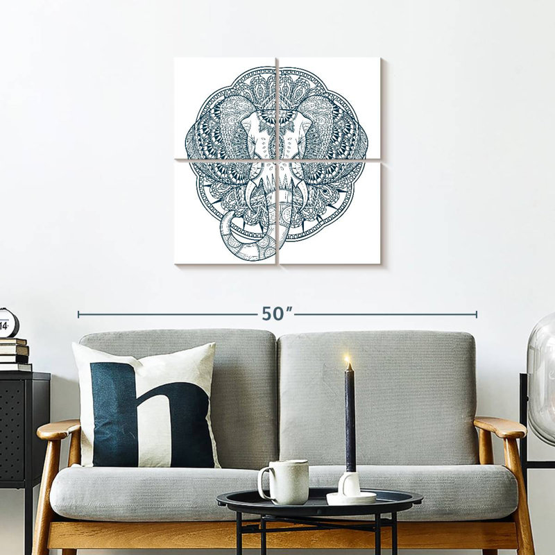 Brampt Graceful Elephant, 26" H x 26" W
