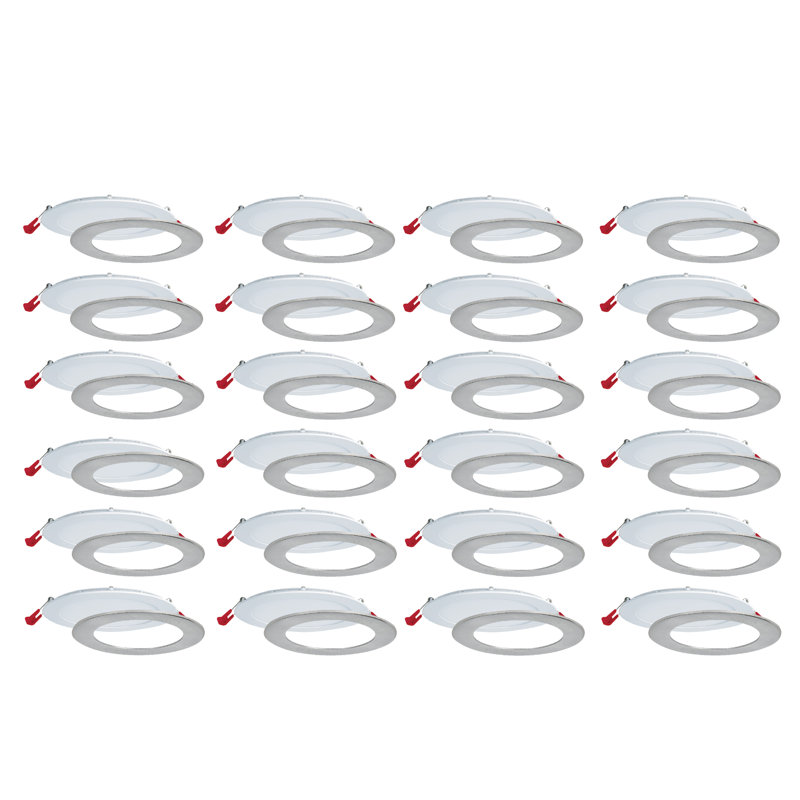 6.25'' Dimmable Air-Tight IC Rated LED Canless Recessed Lighting Kit