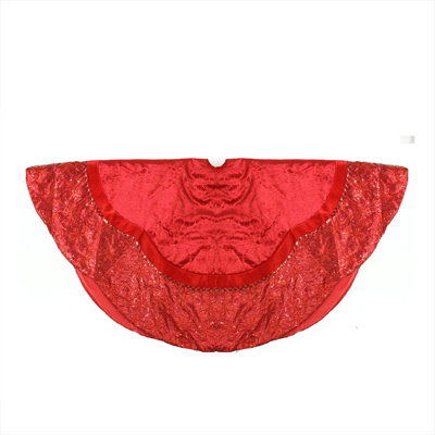 Burlap Felt Metal Polyester and Velvet Tree Skirt Tree Skirts