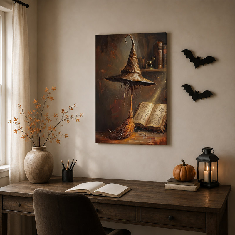 Art mural sur toile Halloween, H 30 po x l 20 po