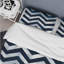 Ensemble de housse de couette transitionnelle Blue Chevron Glam II-109161224