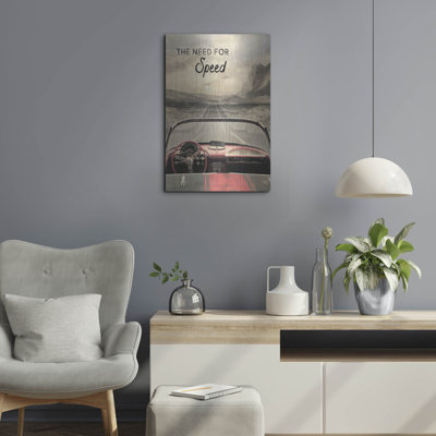 Art mural en métal «The Need for Speed» par Lori Deiter