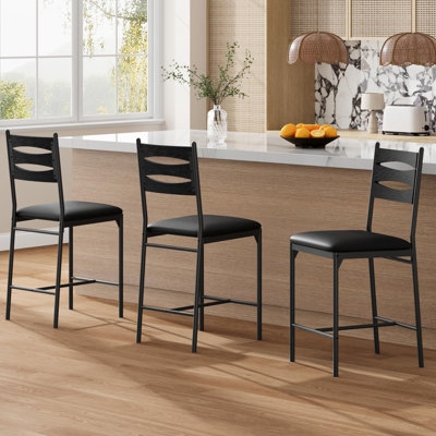 Counter Stool with Metal Frame