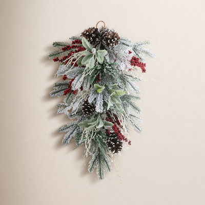 14" Berry Christmas Swag