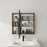 Armoire de toilette avec miroir 29,63 po avec rangement