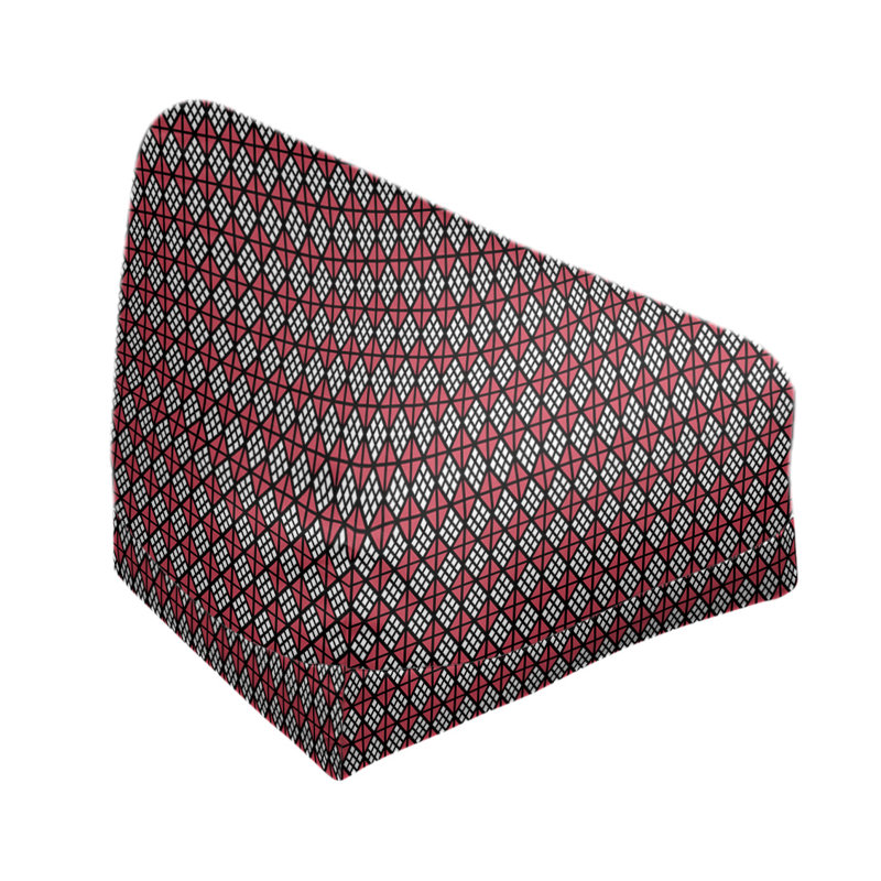 Fauteuil à billes standard & Leffel, Pas de bourre, Noir / rouge, H 86 po x L 2 po x P 43 po