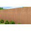 6 pi H 8 pi. W Panneau de clôture synthétique en bambou foncé toutes saisons avec installation sans creusage, PVC résistant aux rayons UV, brun-122657349
