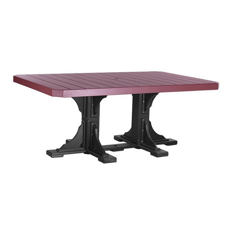 Table rectangulaire Cuesta, Noir, H 42 po x l 74 po x P 48 po, Cerisier